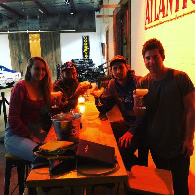 Parker Schnabel and fellow Gold Rush stars and rumored ex-girlfriend Tyler Mahoney took a picture at a bar.